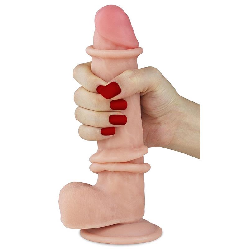 Lovetoy dildo con Piel Retractil 8 - Natural