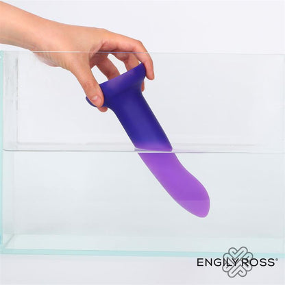 Dildox by Engily Ross dildo con vibración que cambia de color "Azul a Púrpura"