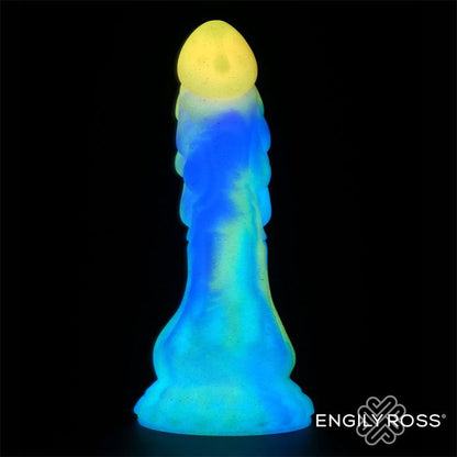 Dildox by Engily Ross dildo de fantasía con ventosa "Dragón Brilla en la Oscuridad"
