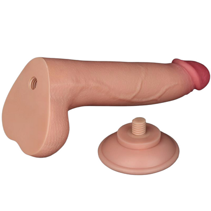 Lovetoy dildo Dual Density Piel Deslizante Retractil 8.5
