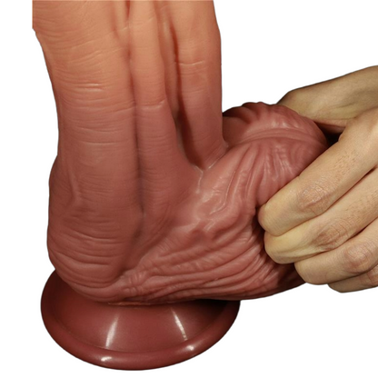 Lovetoy dildo realista de silicona con ventosa "Nature King 10" - Natural