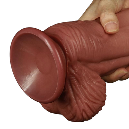 Lovetoy dildo realista de silicona con ventosa "Nature King 10" - Natural