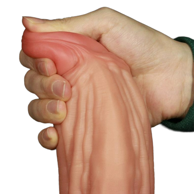 Lovetoy dildo realista de silicona con ventosa "Nature King 10" - Natural