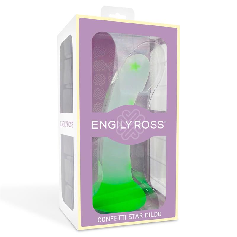 Dildox by Engily Ross dildo que brilla en la oscuridad "Confetti Star"