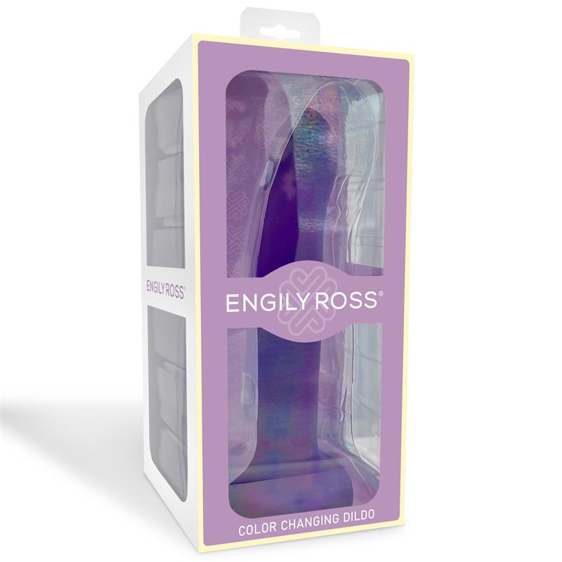 Dildox by Engily Ross dildo de silicona líquida que cambia de color "Púrpura a Rosa"