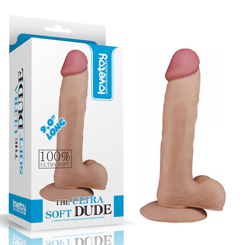 Lovetoy dildo The Ultra Soft Dude 9 Natural