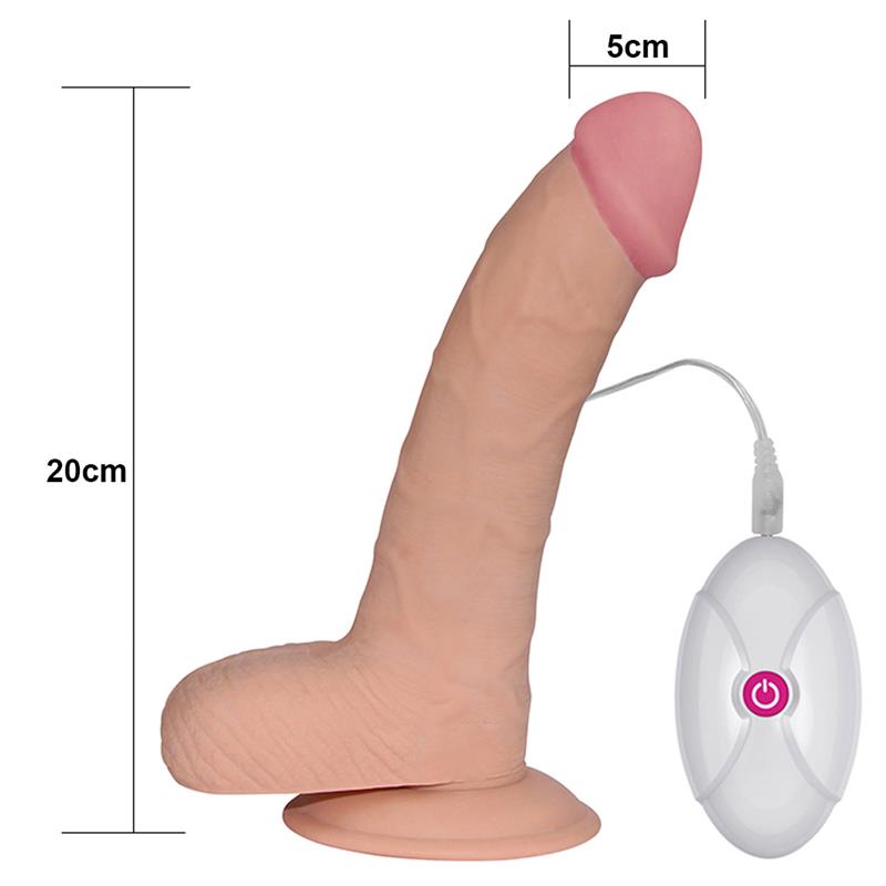 Lovetoy dildo The Ultra Soft Dude con Vibración 8.8 Natural