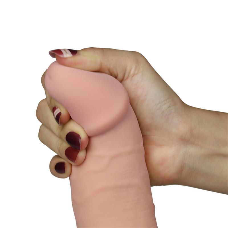 Lovetoy dildo The Ultra Soft Dude con Vibración 8.8 Natural