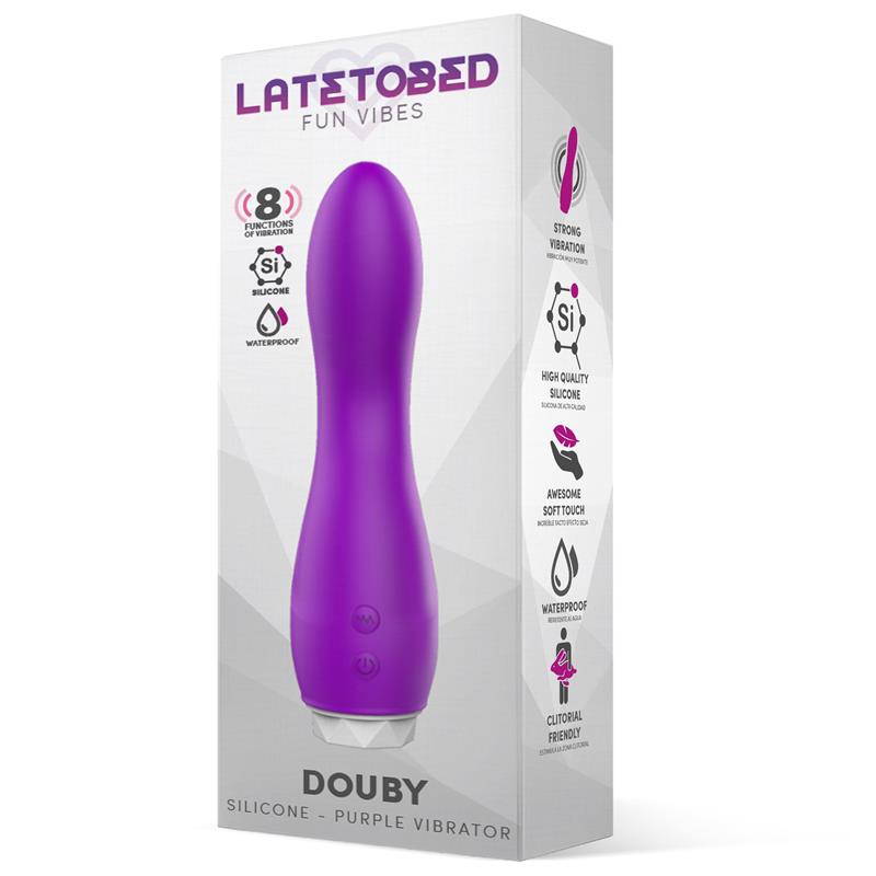 Latetobed vibrador de silicona "Douby"