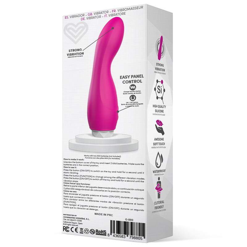 Latetobed vibrador de silicona "Douby"