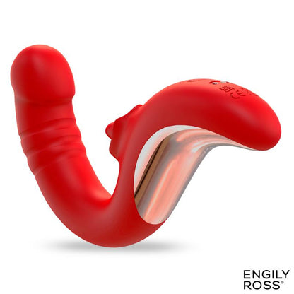 Engily Ross vibrador con thrusting y lengua oscilante 360º "Drako"