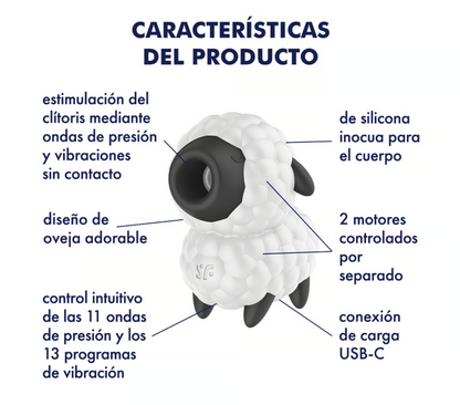 Satisfyer succionador de clítoris con vibración "Dreamy Sheep"