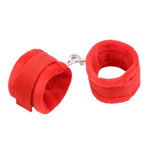 Intoyou "Fetish Line" esposas de tela con velcro para muñecas con pelo rojo