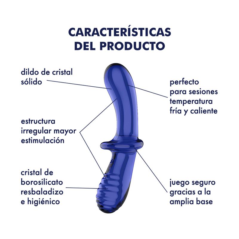 Satisfyer dildo de cristal para juegos de temperatura "Double Crystal"