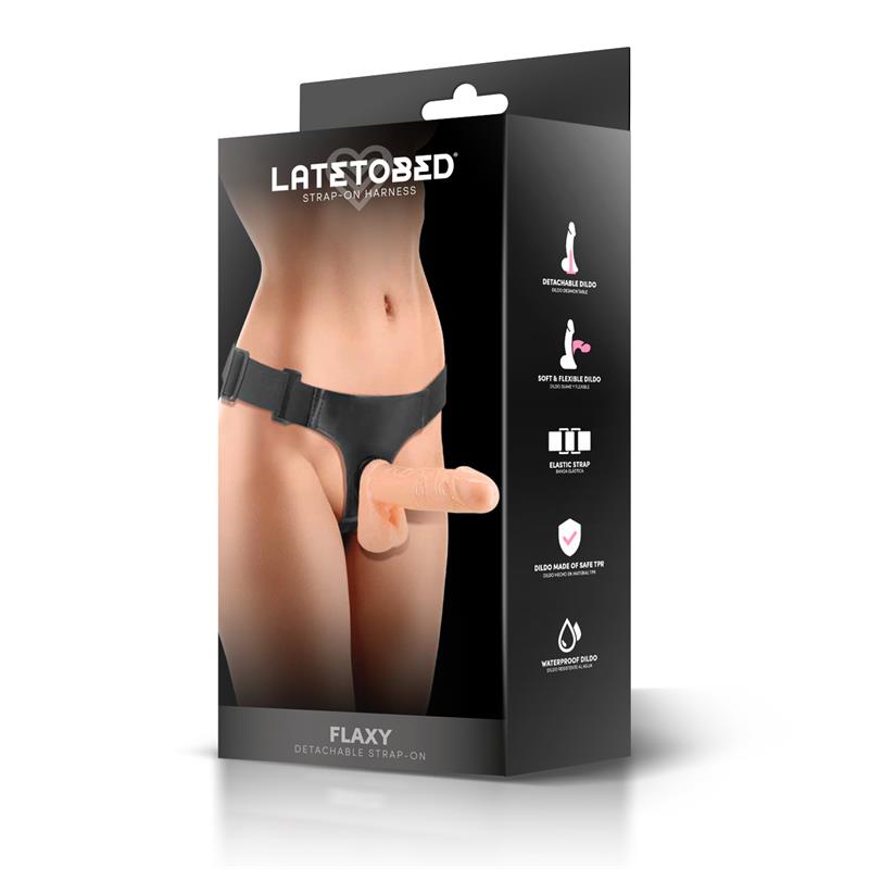 Harness Collection Latetobed arnés con dildo flexible desmontable "Flaxy"
