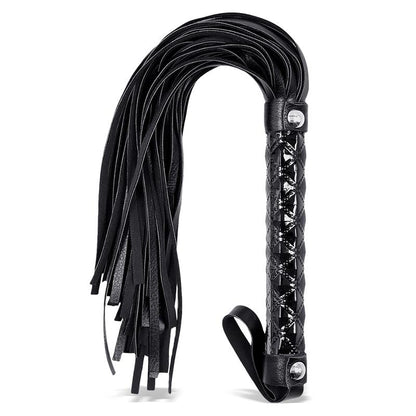 Black Sapphire flogger de cuero vegano "Sapphire"