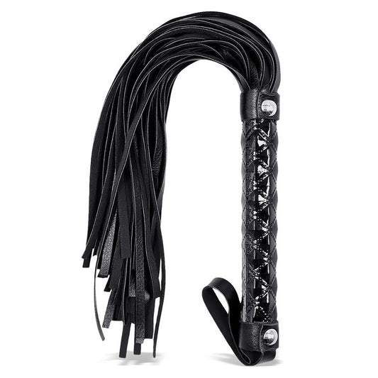 Black Sapphire flogger de cuero vegano "Sapphire"