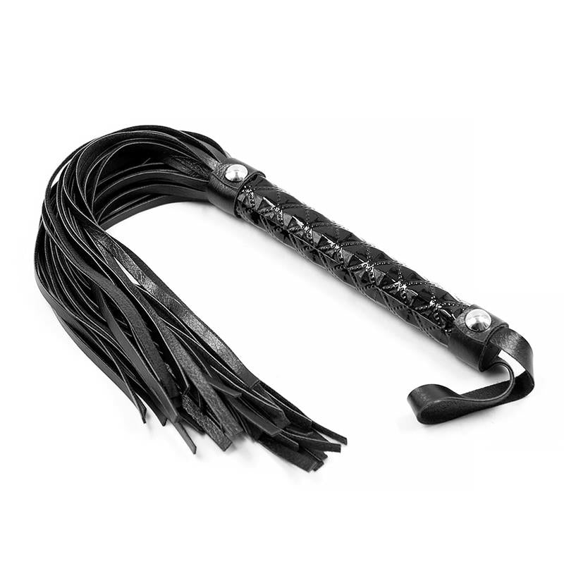 Black Sapphire flogger de cuero vegano "Sapphire"
