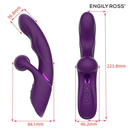 Engily Ross vibrador con bola de pulsación "Garlet"
