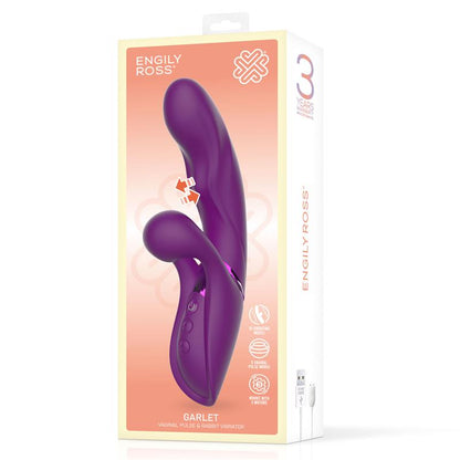 Engily Ross vibrador con bola de pulsación "Garlet"