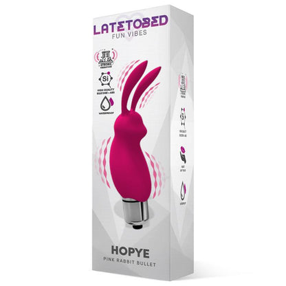 Latetobed bala vibradora con funda de conejito "Hopye"