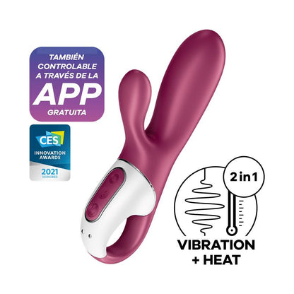 Satisfyer vibrador con efecto calor "Hot Bunny" (con app)