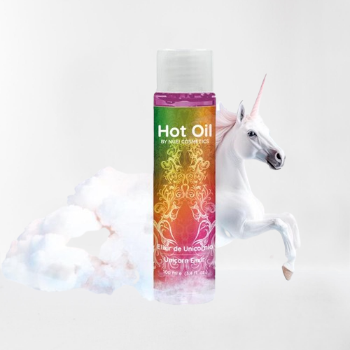 Nuei Cosmetics aceite de masaje efecto calor "Elixir de Unicornio"