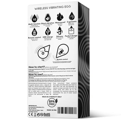 Drops huevo vibrador con control remoto "Drops"