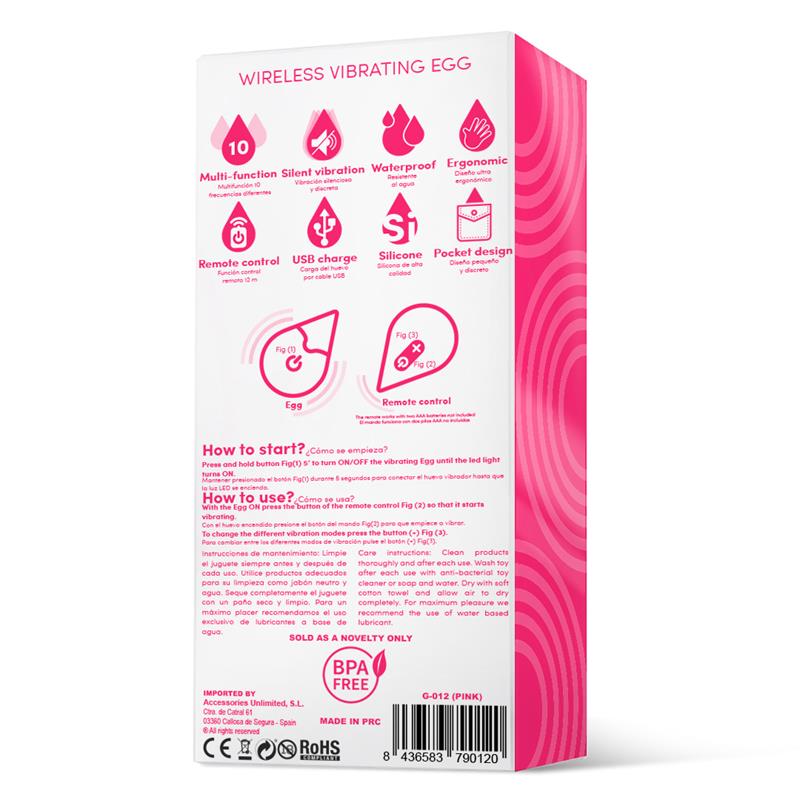 Drops huevo vibrador con control remoto "Drops"