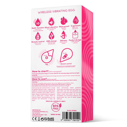 Drops huevo vibrador con control remoto "Drops"
