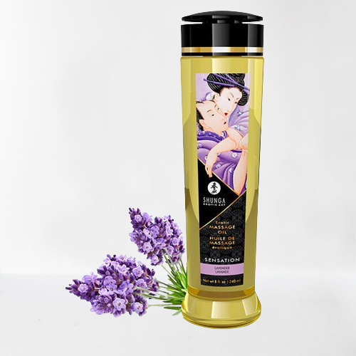 Shunga aceite de masaje erótico "lavanda"