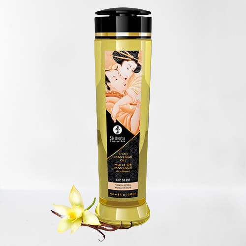 Shunga aceite de masaje erótico "vainilla"