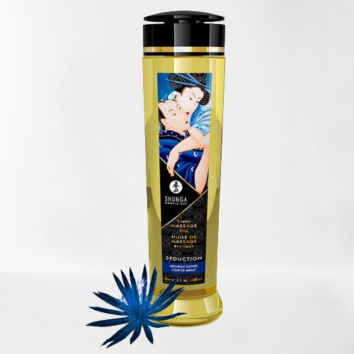 Shunga aceite de masaje erótico "flores de medianoche"