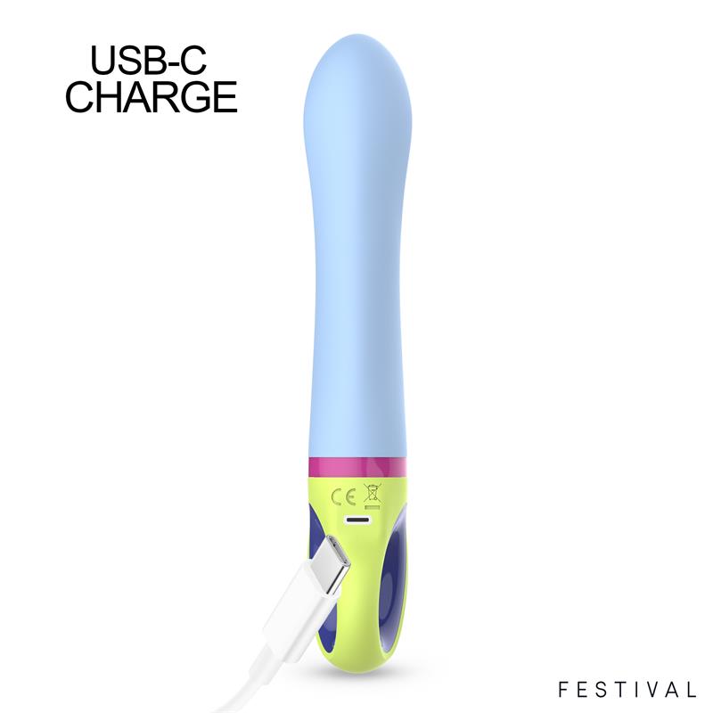 Festival vibrador ergonómico con doble estimulación "Jolly"