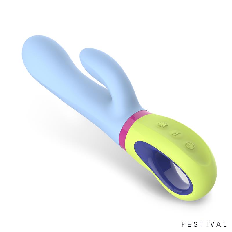 Festival vibrador ergonómico con doble estimulación "Jolly"