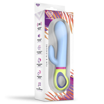 Festival vibrador ergonómico con doble estimulación "Jolly"