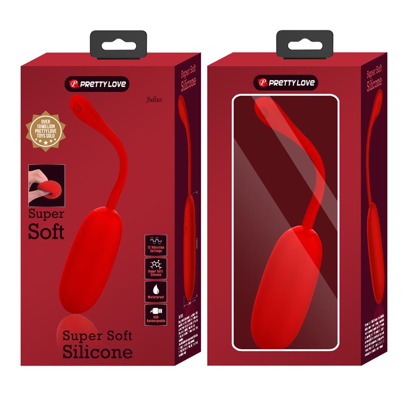 PrettyLove huevo vibrador de silicona "Julius"