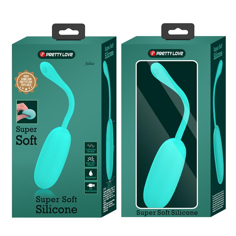 PrettyLove huevo vibrador de silicona "Julius"