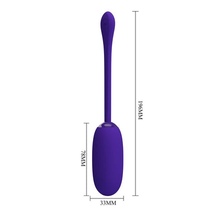 PrettyLove huevo vibrador de silicona "Julius"