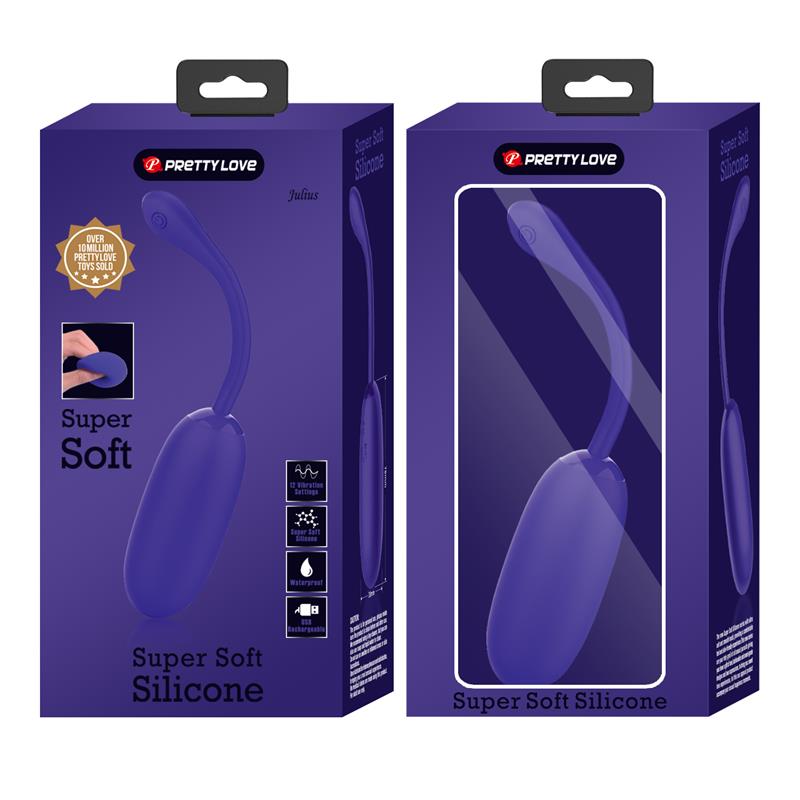 PrettyLove huevo vibrador de silicona "Julius"