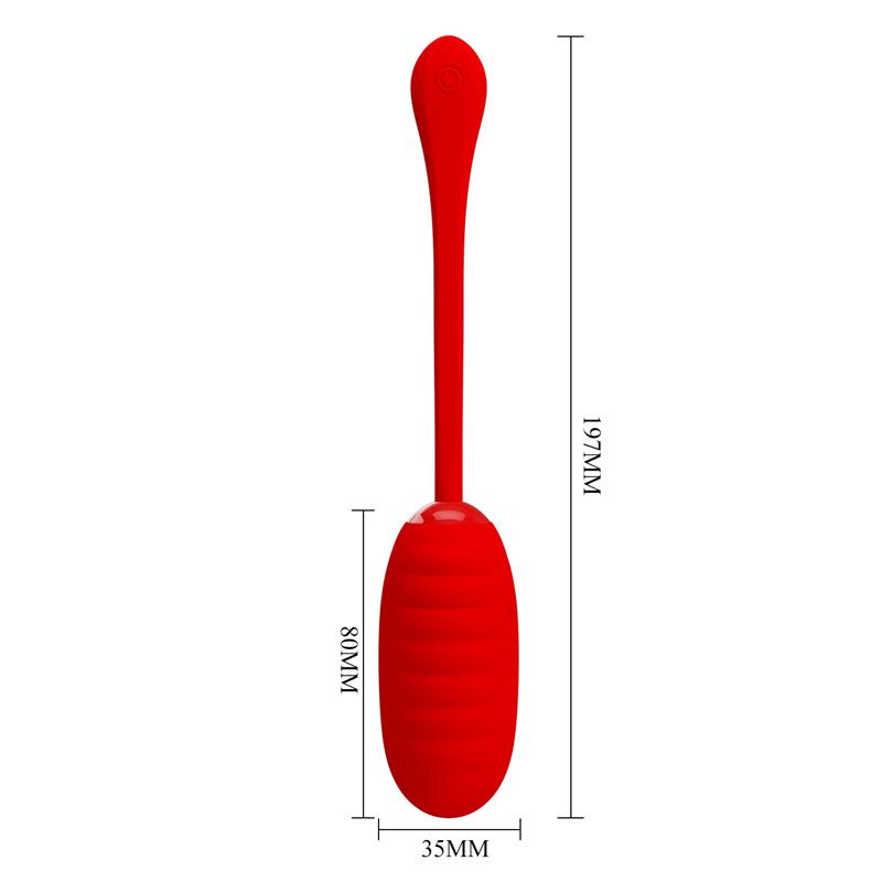 PrettyLove huevo vibrador de silicona "Kirk"