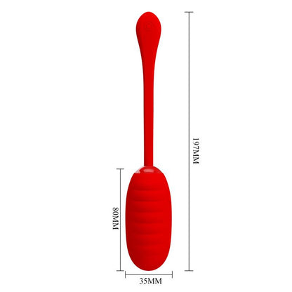 PrettyLove huevo vibrador de silicona "Kirk"