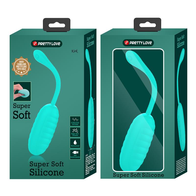 PrettyLove huevo vibrador de silicona "Kirk"