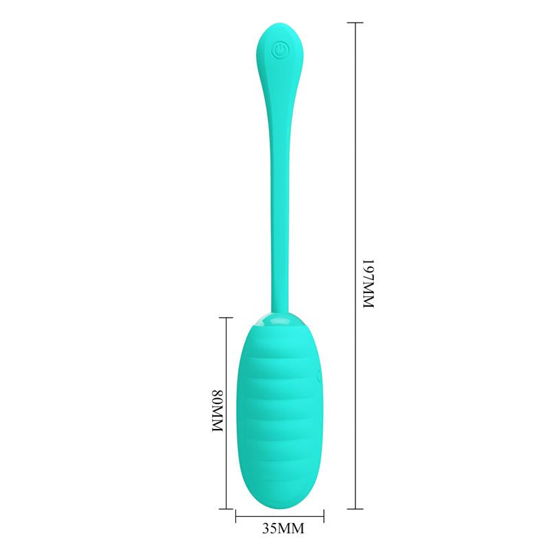 PrettyLove huevo vibrador de silicona "Kirk"