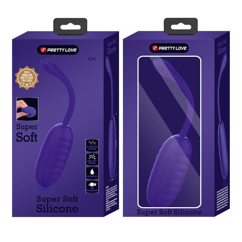 PrettyLove huevo vibrador de silicona "Kirk"