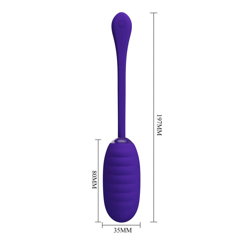 PrettyLove huevo vibrador de silicona "Kirk"