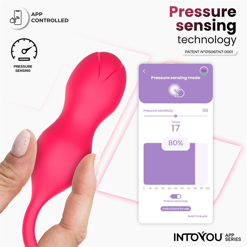 INTOYOU APP SERIES entrenador de suelo pélvico con sensor de presión y app "Kyra"