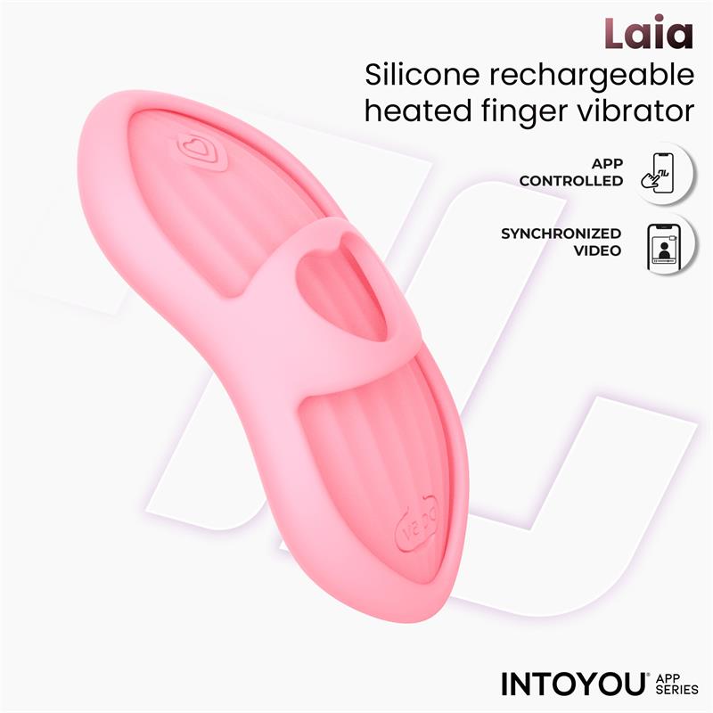 INTOYOU APP SERIES estimulador de dedo con calor y funda "Laia"