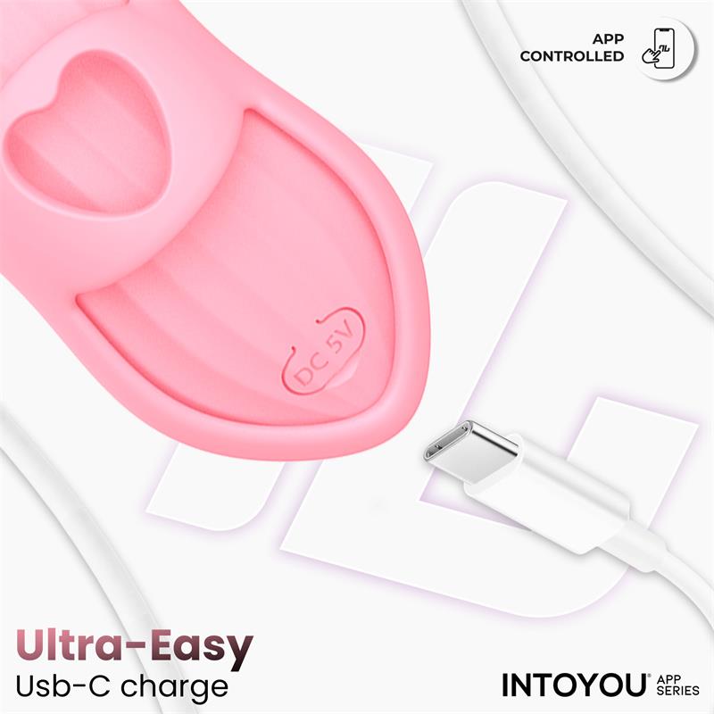 INTOYOU APP SERIES estimulador de dedo con calor y funda "Laia"