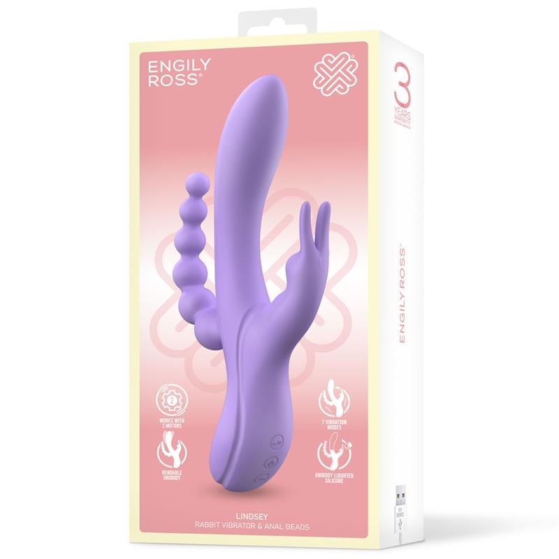 Engily Ross vibrador con cadena anal "Lindsay"